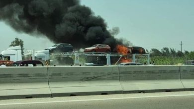 احتراق السيارات - احتراق سيارات BMW -احتراق ميناء الأسكندرية - احتراق سيارات بي ام دبليو في ميناء الاسكندرية - موقع اخبار السيارات - موقع سيارات