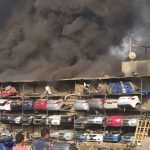 حريق مخزن قطع غيار سيارات محور صفط اللبن في طريق كرداسة - حوادث السيارات - موقع سيارات - موقع اخبار السيارات