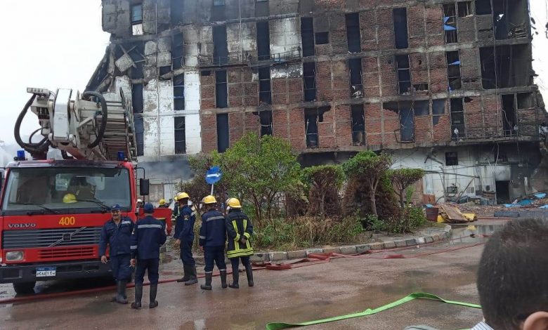 حريق الإسكندرية - حريق ميناء إسكندرية - قطع غيار السيارات