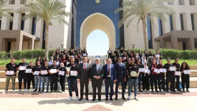 وزير التعليم العالي د. أيمن عاشور يكرم طلبة هندسة عين شمس الفائزين بالمركز الأول في مسابقة فورمولا الطلابية