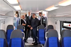 رئيس الوزراء الدكتور مصطفى مدبولي يتفقد القطار الإقليمي والمونوريل في معرض النقل الذكي TransMEA2023