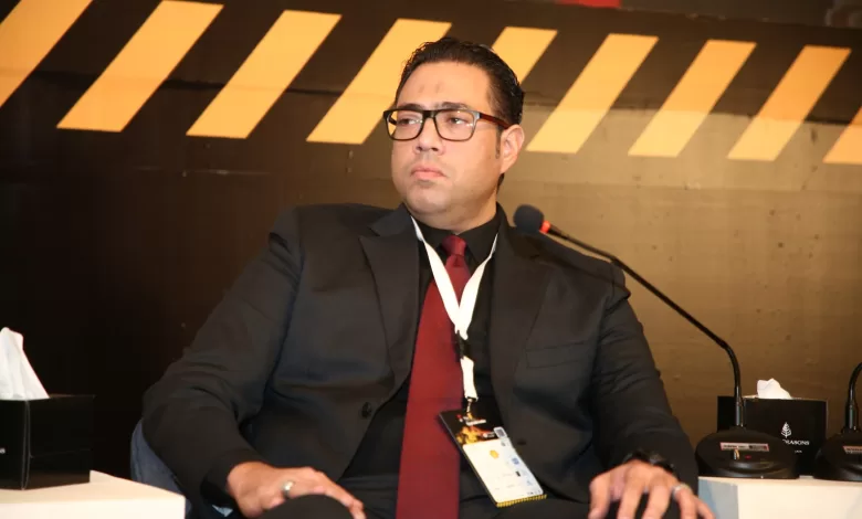 محمد صبرة، مدير إدارة تحليل النظم بشركة أي فاينانس، خلال الجلسة الثالثة من قمة إيجيبت أوتوموتيف الثامنة