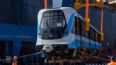 أول قطار مكيف لتطوير الخط الأول للمترو