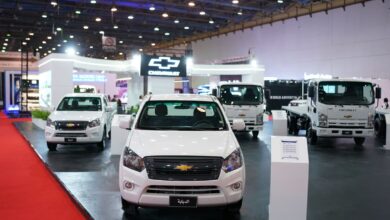 مركبات شيفروليه في جناح مجموعة المنصور للسيارات بمعرض الأهرام للنقل