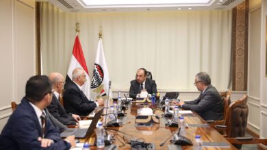 لقاء وزير قطاع الأعمال العام مع وفد الشركة الكورية