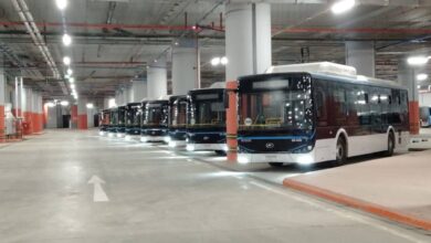 الأوتوبيسات الكهربائية للنقل داخل العاصمة الإدارية