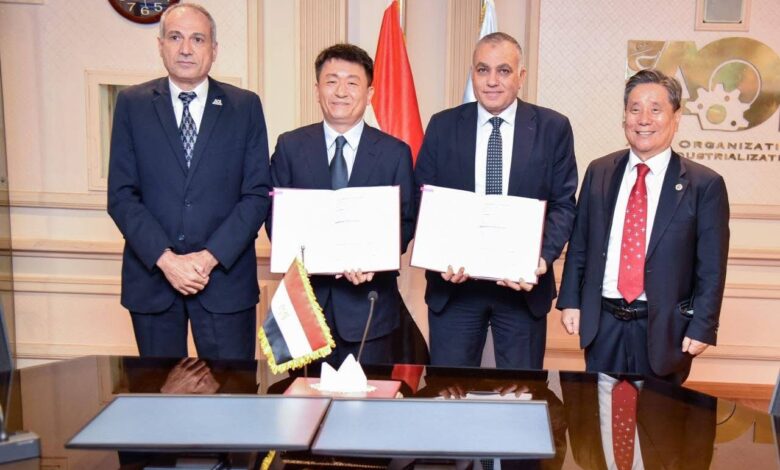 توقيع مذكرة تفاهم بين الهيئة العربية للتصنيع وشركة سامكوانغ الكورية في مجال الصناعات المغذية للسيارات والتصنيع المحلي