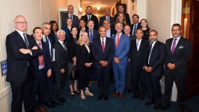 لقاء وزير الخارجية مع قيادات غرفة التجارة الأمريكية