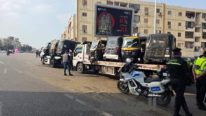 حملات ضبط التوكتوك المخالف لخط السير بمحافظة القاهرة