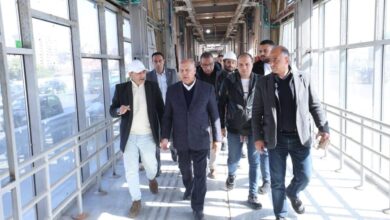 الوزير داخل محطات المرحلة الثانية من الأتوبيس الترددي