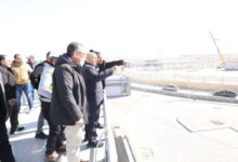 الوزير يتابع تنفيذ أعمال المرحلة الثانية من تطوير الطريق الدائري