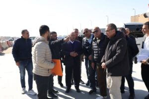 الوزير يتابع تنفيذ أعمال المرحلة الثانية من تطوير الطريق الدائري