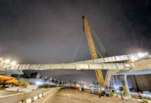 غلق الطريق الدائري لتنفيذ أعمال رفع الكمر الخرساني لمحور عمرو بن العاص