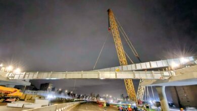 غلق الطريق الدائري لتنفيذ أعمال رفع الكمر الخرساني لمحور عمرو بن العاص