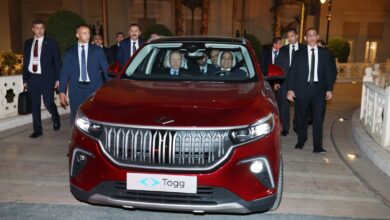 أردوغان يهدي الرئيس السيسي السيارة الكهربائية التركية TOGG T10X
