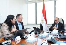 الدكتور محمد فريد، وزير الاستثمار والتجارة الخارجية، خلال لقائه بالسيد أريان كاي، الرئيس التنفيذي لمجموعة هيميلي الصينية