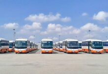 حافلات المنصور للسيارات على رصيف ميناء شرق بورسعيد