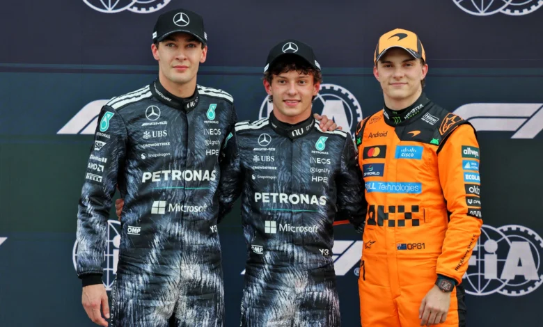 ​ثلاثي الصدارة في سوزوكا: كيمي أنتونيللي ينطلق من المركز الأول، يليه جورج راسل وأوسكار بياستري