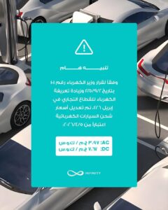 أسعار شحن السيارات الكهربائية الجديدة - Infinity EV - إنفينيتي