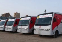 ميني باصات مكيفة لزبط مدينة الشروق بالقطار الكهربائي الخفيف
