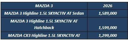 أسعار سيارات مازدا موديل 2026 بتاريخ 5 أبريل 2026