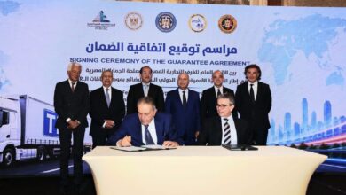 مراسم توقيع اتفاقية الضمان بين الجمارك المصرية واتحاد الغرف التجارية