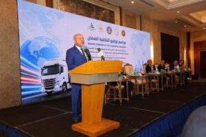 الفريق مهندس كامل الوزير، وزير النقل، خلال مؤتمر توقيع اتفاقية الضمان بين الجمارك المصرية واتحاد الغرف التجارية